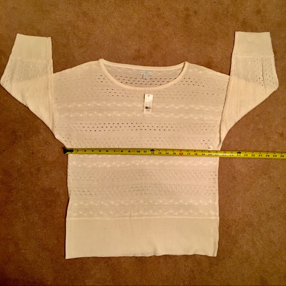 New York & Co. Women’s Cream Dolman Knitted Sweater - Picture 3 of 10